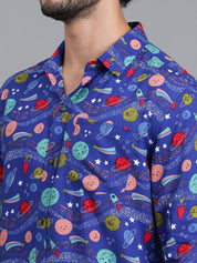 KOTTY Men Printed Casual Multicolor Shirt 