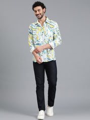 KOTTY Men Printed Casual Multicolor Shirt 