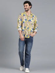 KOTTY Men Printed Casual Multicolor Shirt 