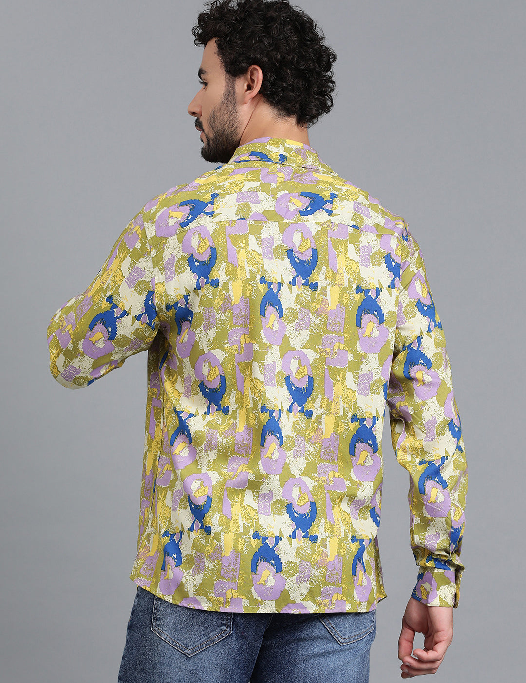KOTTY Men Printed Casual Multicolor Shirt 