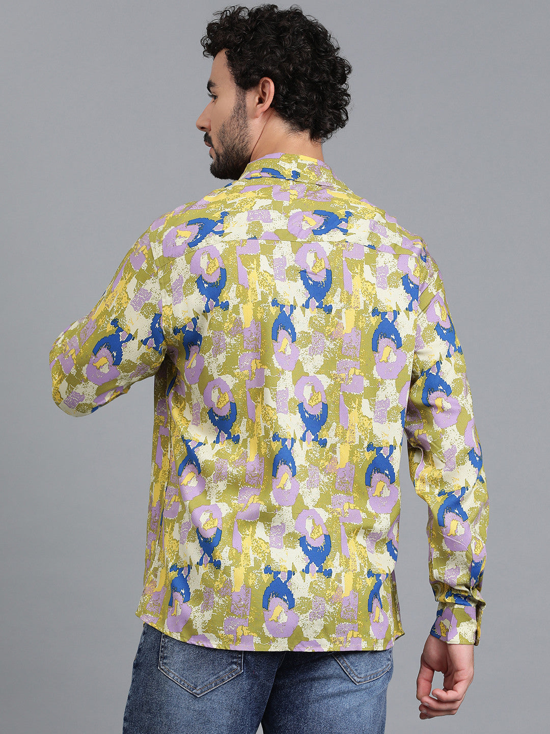 KOTTY Men Printed Casual Multicolor Shirt 