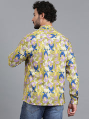 KOTTY Men Printed Casual Multicolor Shirt 