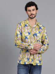 KOTTY Men Printed Casual Multicolor Shirt 