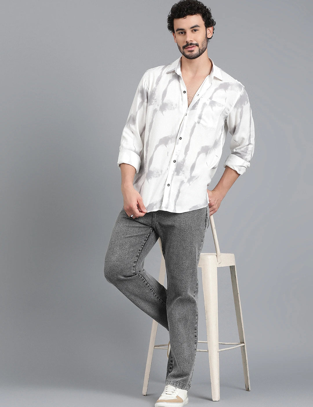 KOTTY Men Printed Casual Multicolor Shirt 