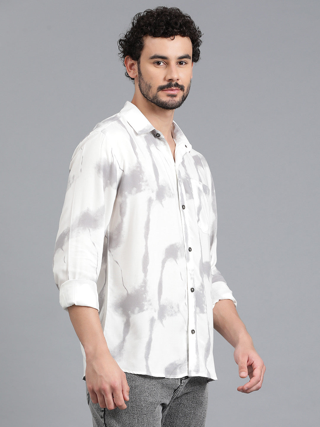 KOTTY Men Printed Casual Multicolor Shirt 