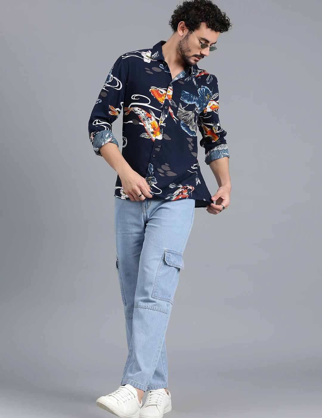 KOTTY Men Printed Casual Multicolor Shirt 