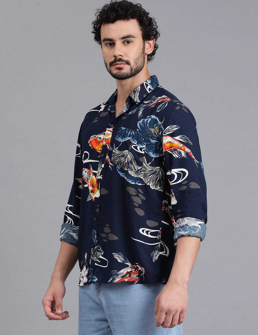 KOTTY Men Printed Casual Multicolor Shirt 