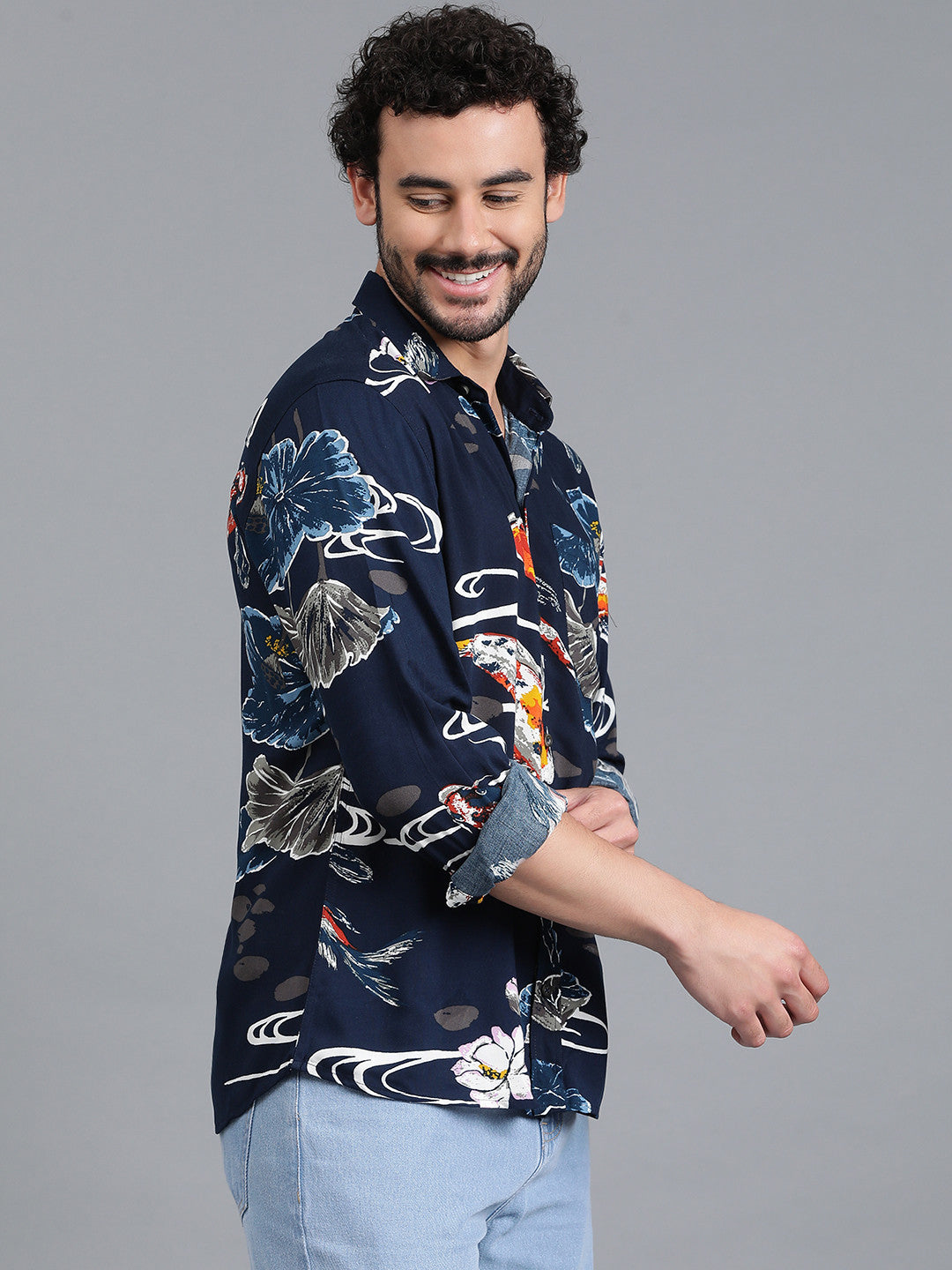 KOTTY Men Printed Casual Multicolor Shirt 