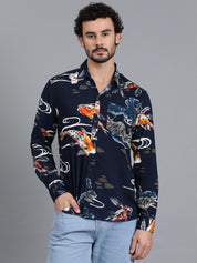 KOTTY Men Printed Casual Multicolor Shirt 
