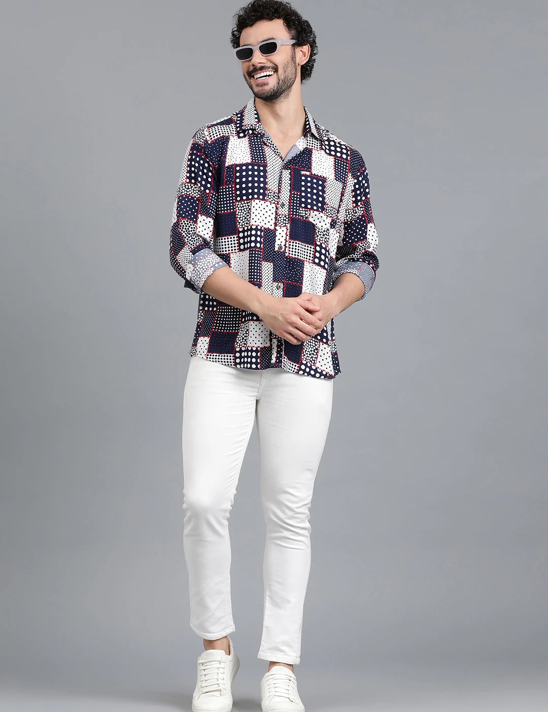 KOTTY Men Printed Casual Multicolor Shirt 