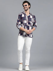KOTTY Men Printed Casual Multicolor Shirt 
