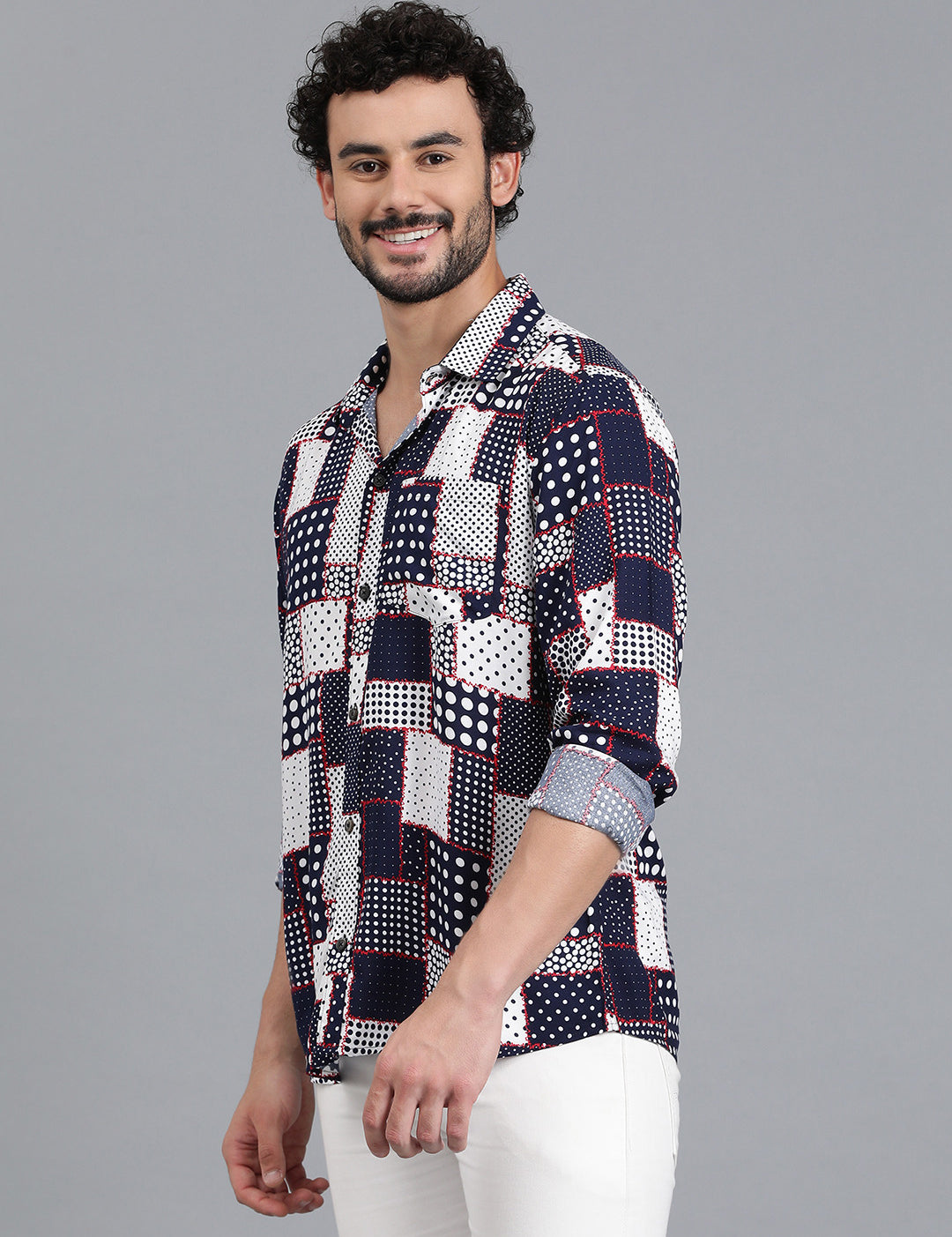 KOTTY Men Printed Casual Multicolor Shirt 