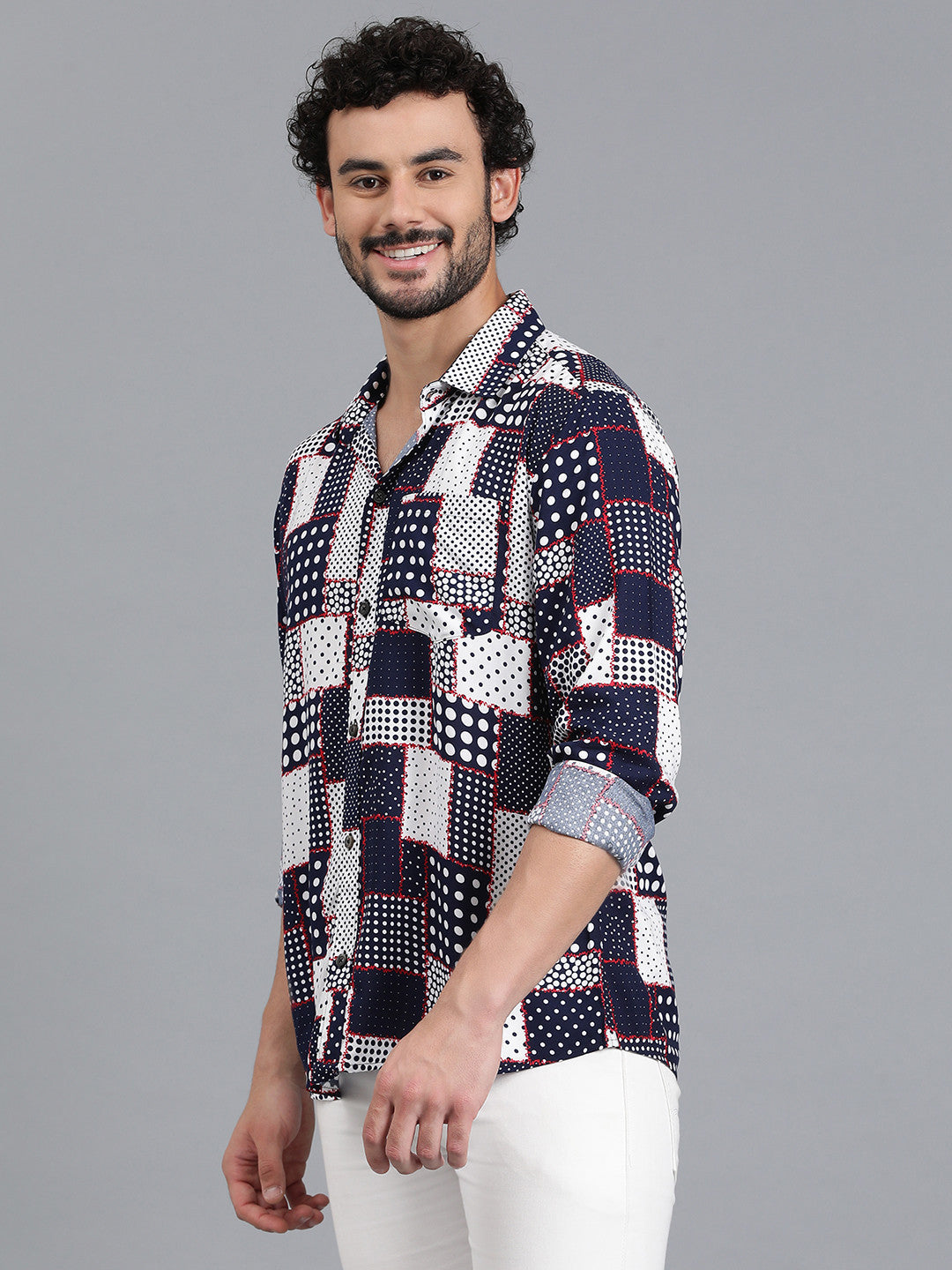 KOTTY Men Printed Casual Multicolor Shirt 