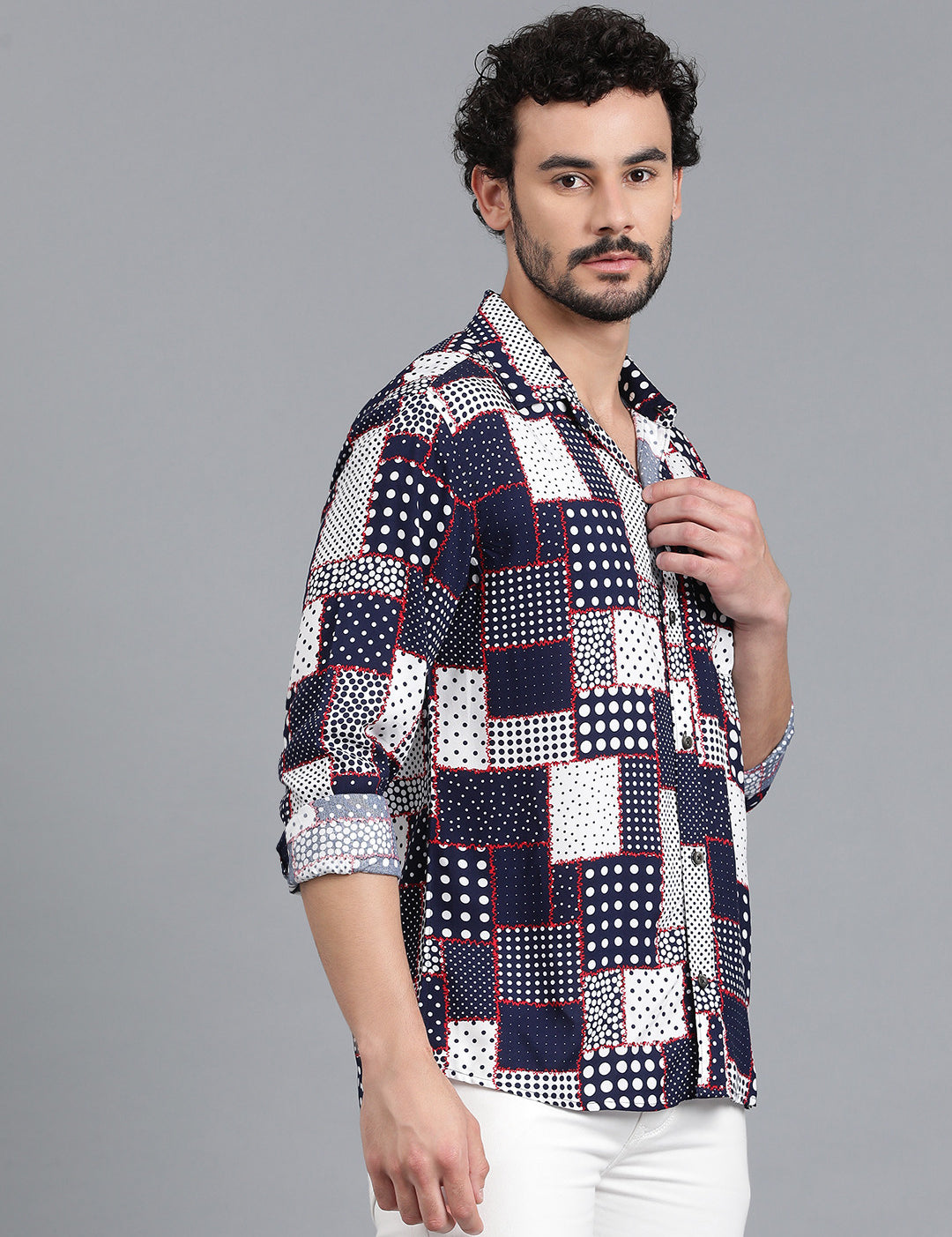KOTTY Men Printed Casual Multicolor Shirt 