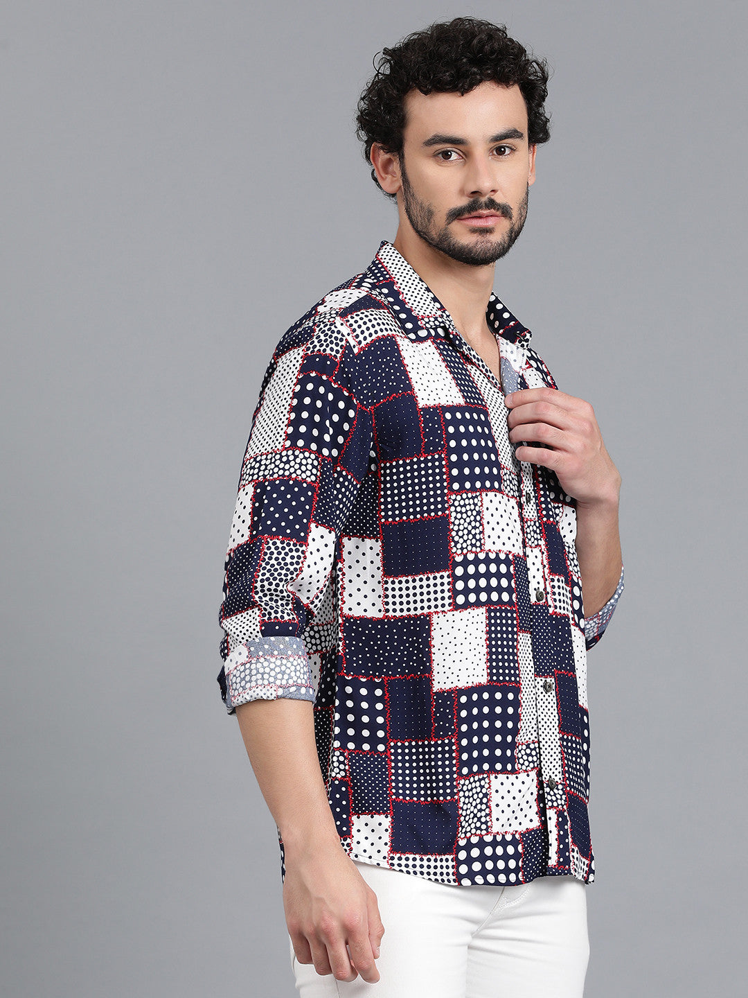 KOTTY Men Printed Casual Multicolor Shirt 