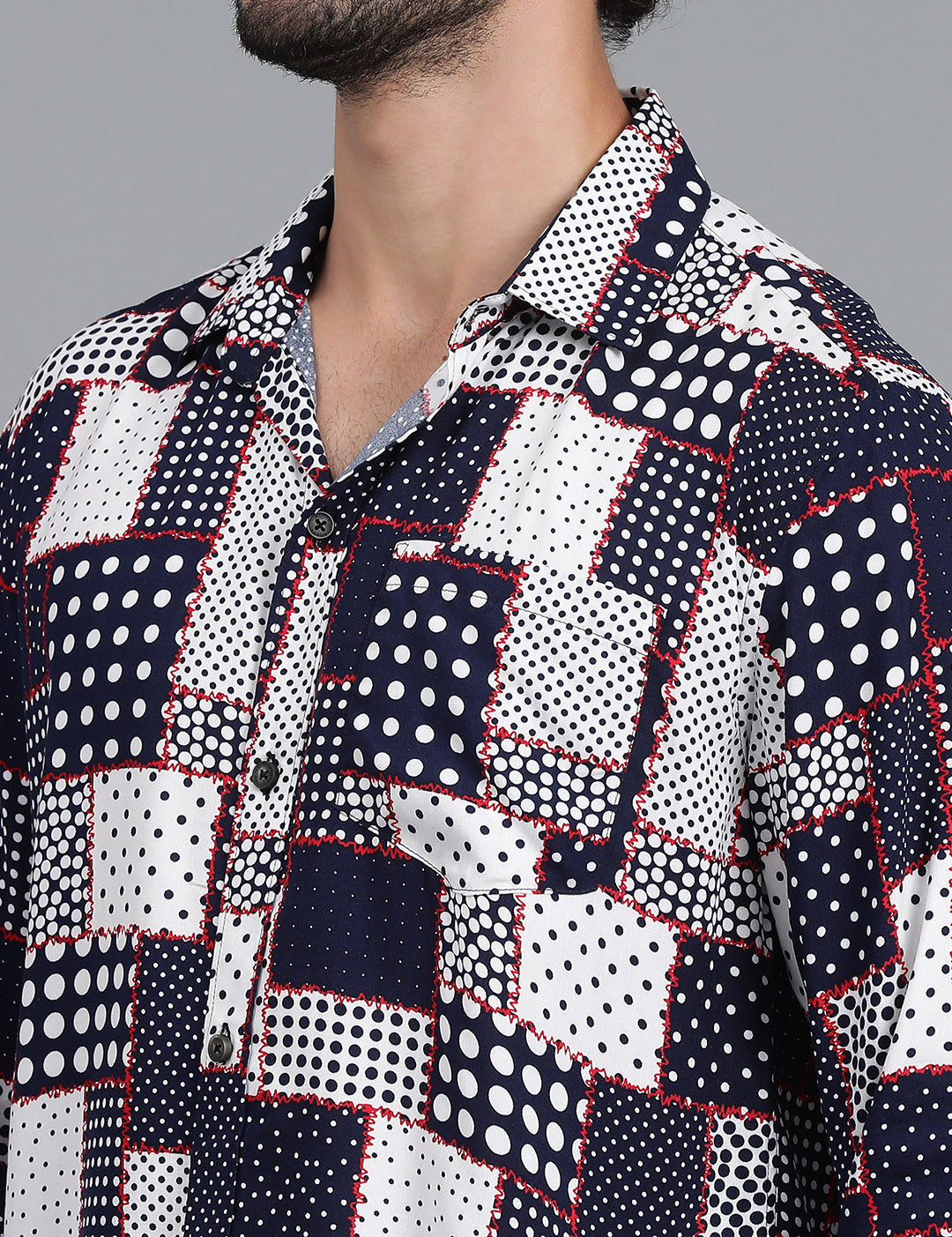 KOTTY Men Printed Casual Multicolor Shirt 