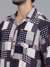 KOTTY Men Printed Casual Multicolor Shirt 
