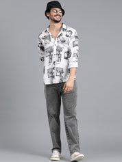 KOTTY Men Printed Casual Multicolor Shirt 
