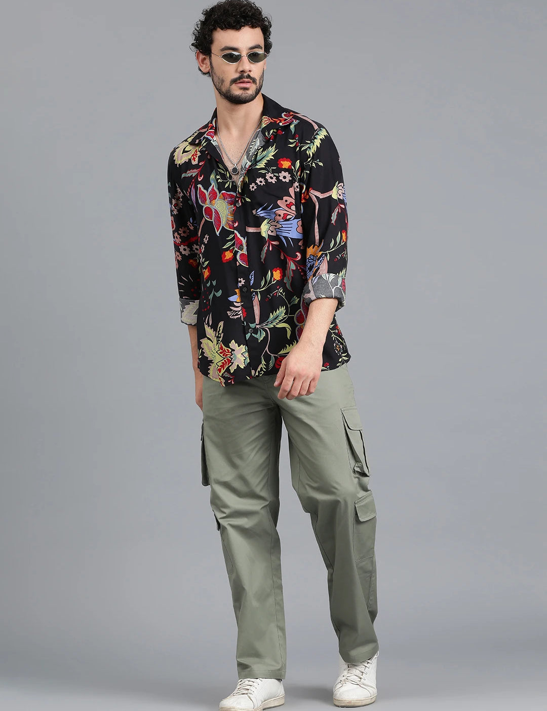 KOTTY Men Printed Casual Multicolor Shirt 