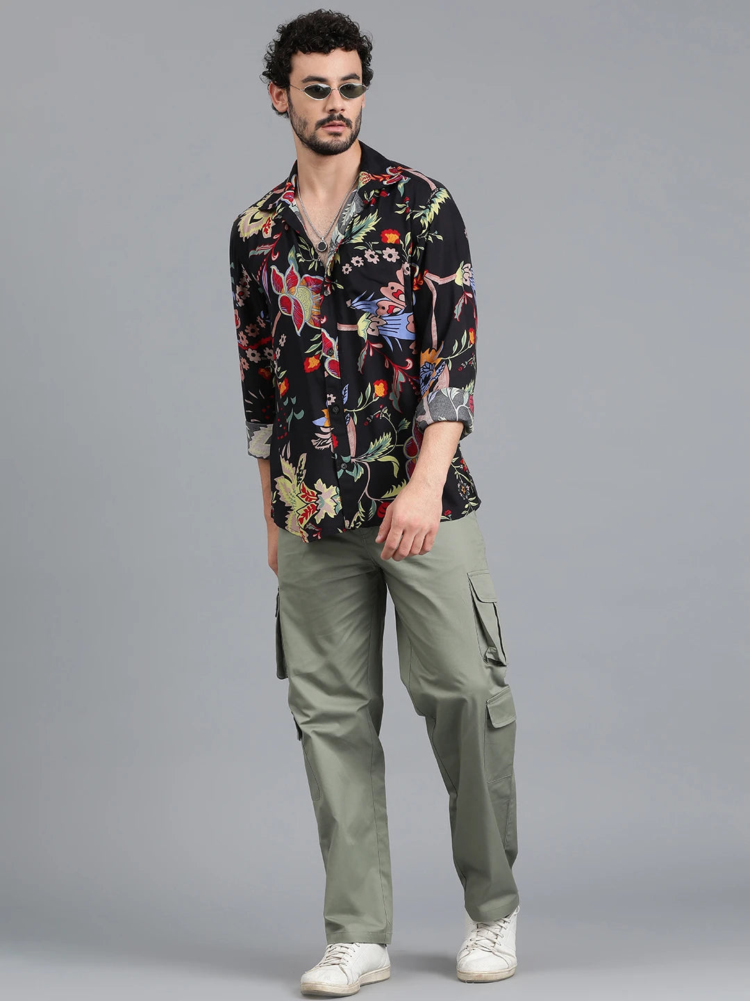 KOTTY Men Printed Casual Multicolor Shirt 