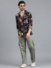 KOTTY Men Printed Casual Multicolor Shirt 
