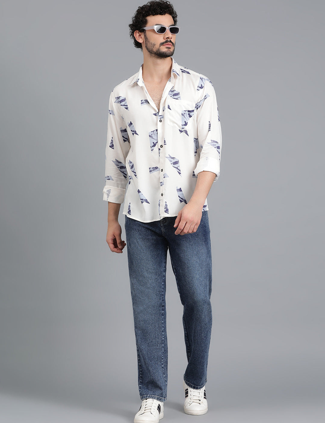 KOTTY Men Printed Casual Multicolor Shirt 