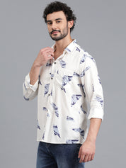 KOTTY Men Printed Casual Multicolor Shirt 