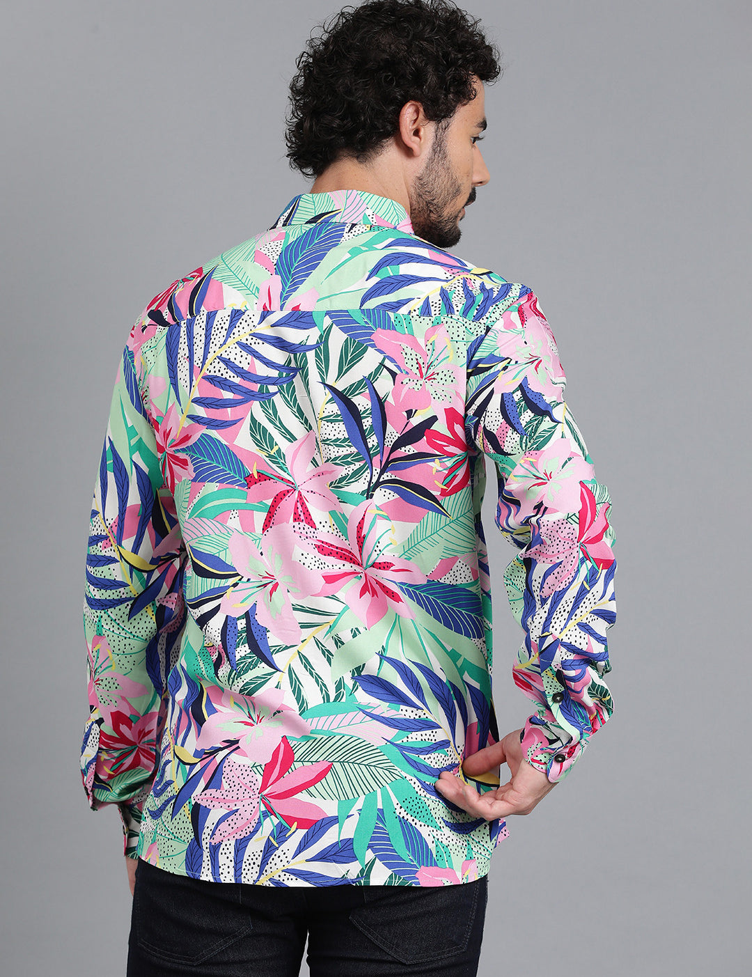 KOTTY Men Printed Casual Multicolor Shirt 
