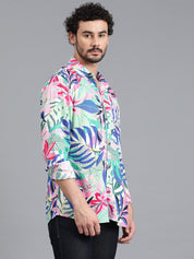 KOTTY Men Printed Casual Multicolor Shirt 