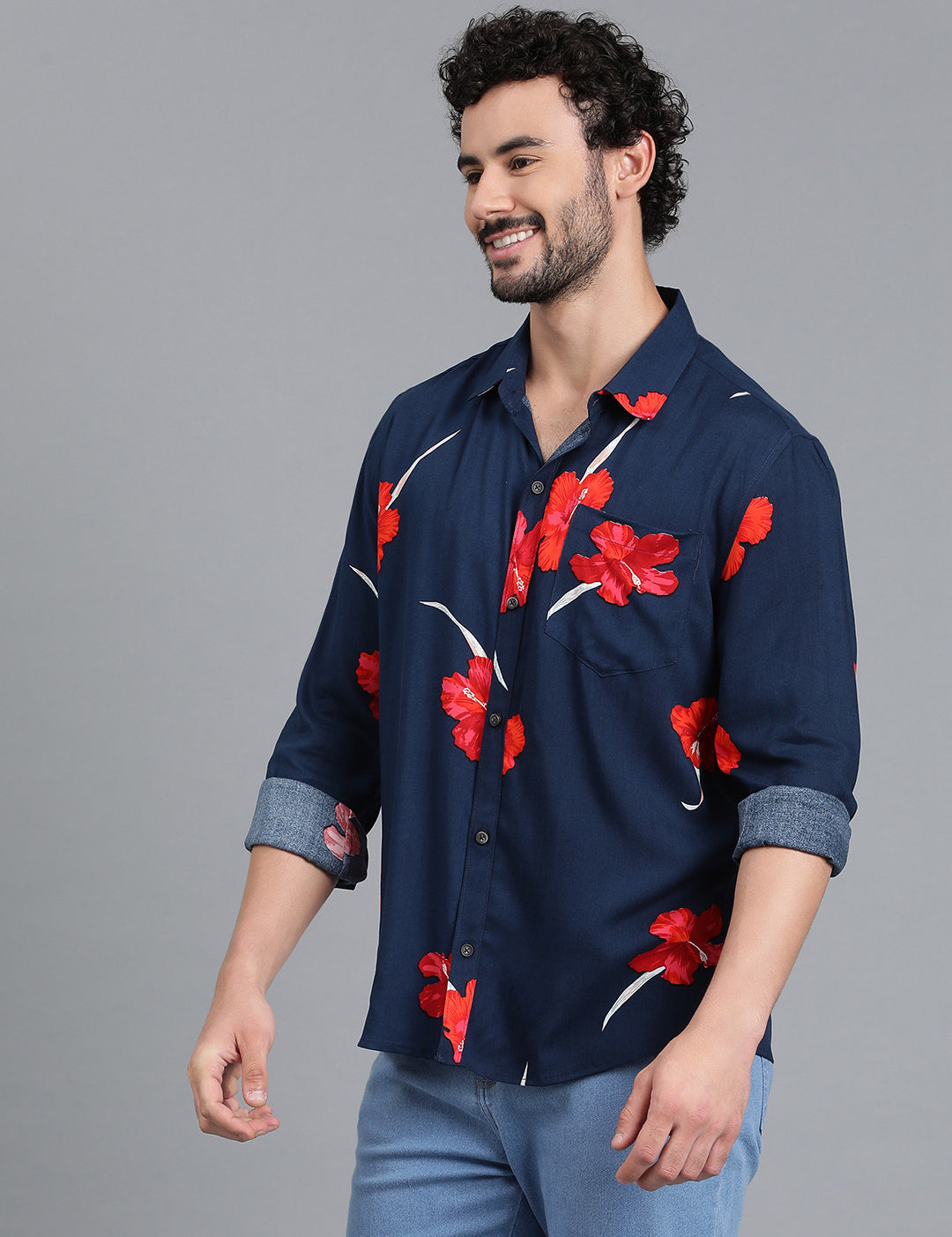 KOTTY Men Printed Casual Multicolor Shirt 