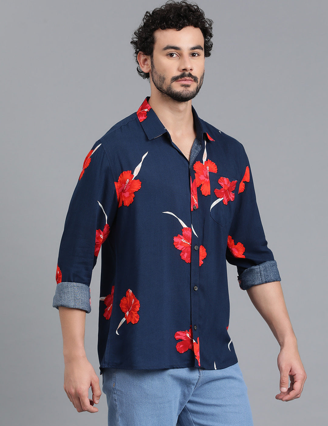 KOTTY Men Printed Casual Multicolor Shirt 