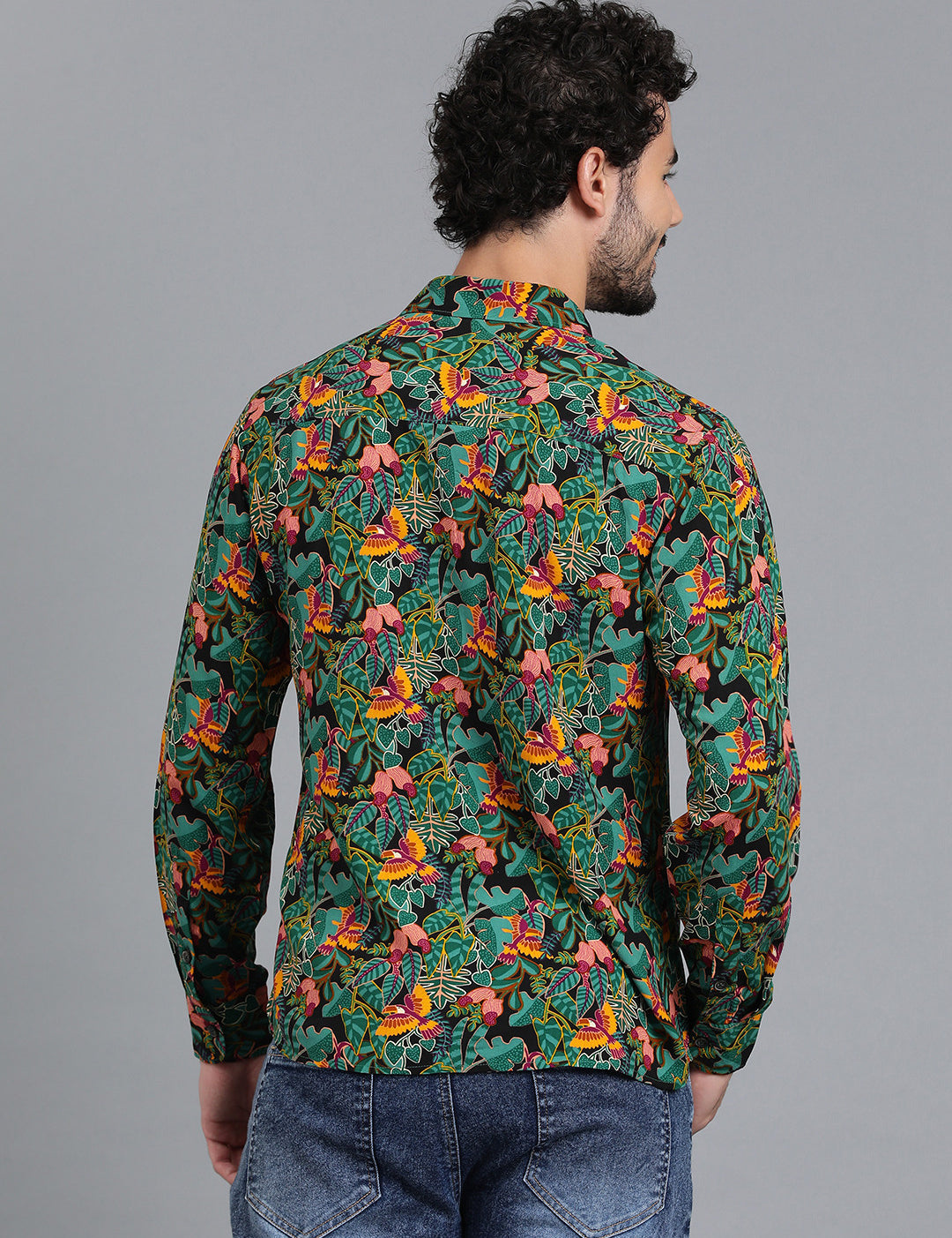 KOTTY Men Printed Casual Multicolor Shirt 