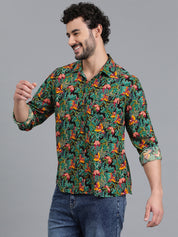 KOTTY Men Printed Casual Multicolor Shirt 