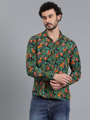 KOTTY Men Printed Casual Multicolor Shirt 