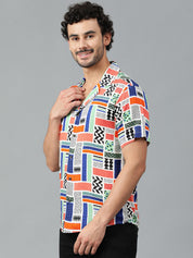 KOTTY Men Printed Casual Multicolor Shirt 