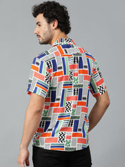 KOTTY Men Printed Casual Multicolor Shirt 