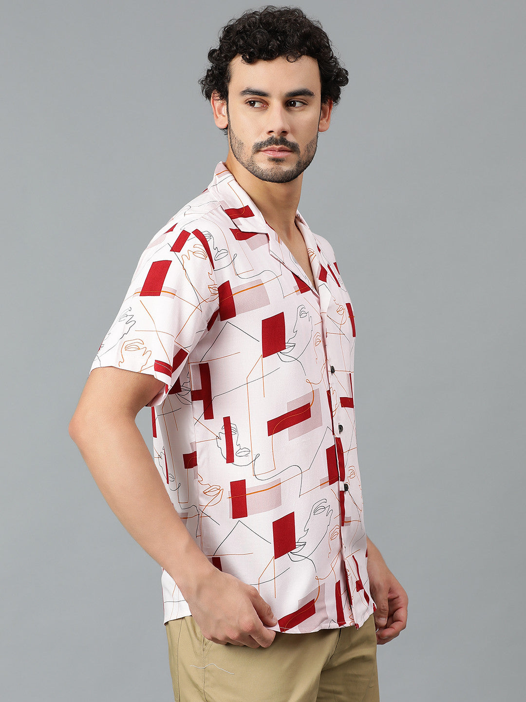 KOTTY Men Printed Casual Multicolor Shirt 