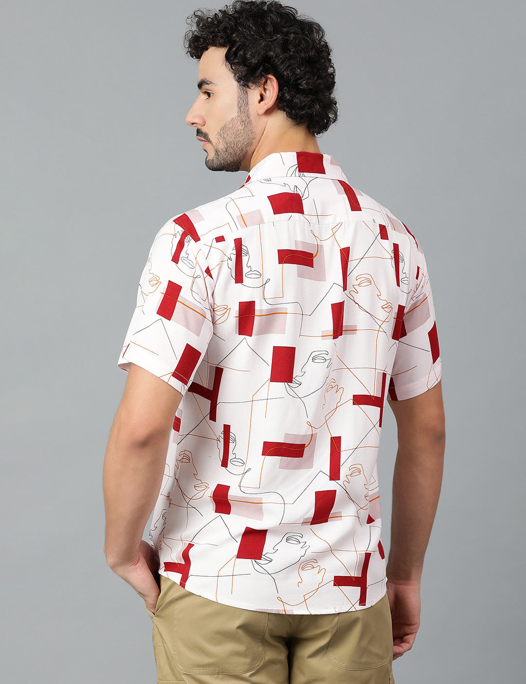 KOTTY Men Printed Casual Multicolor Shirt 