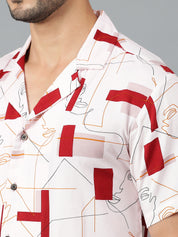 KOTTY Men Printed Casual Multicolor Shirt 