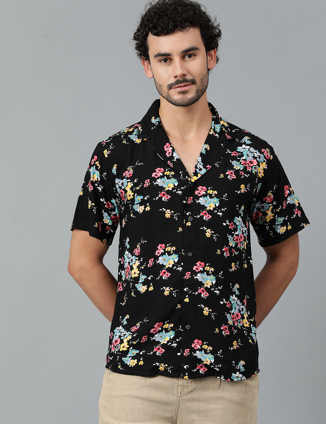 KOTTY Men Printed Casual Multicolor Shirt 
