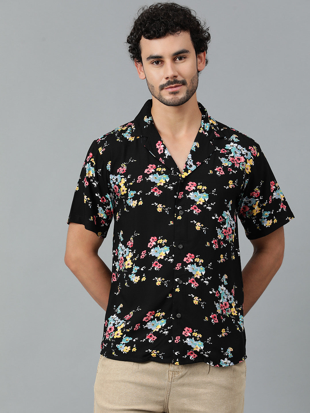 KOTTY Men Printed Casual Multicolor Shirt 