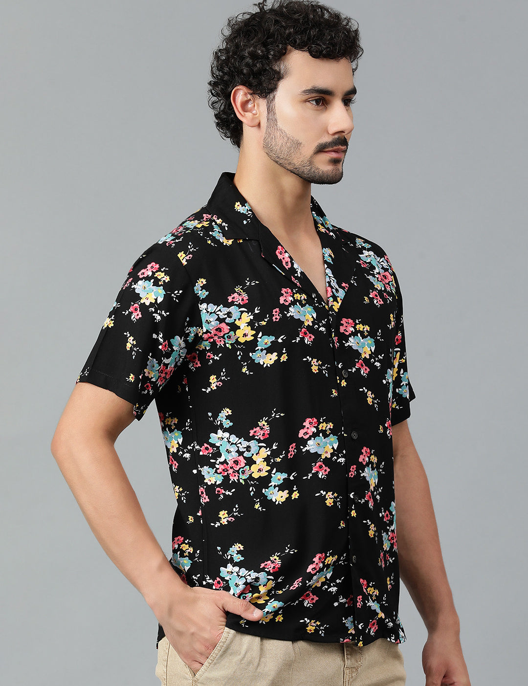 KOTTY Men Printed Casual Multicolor Shirt 