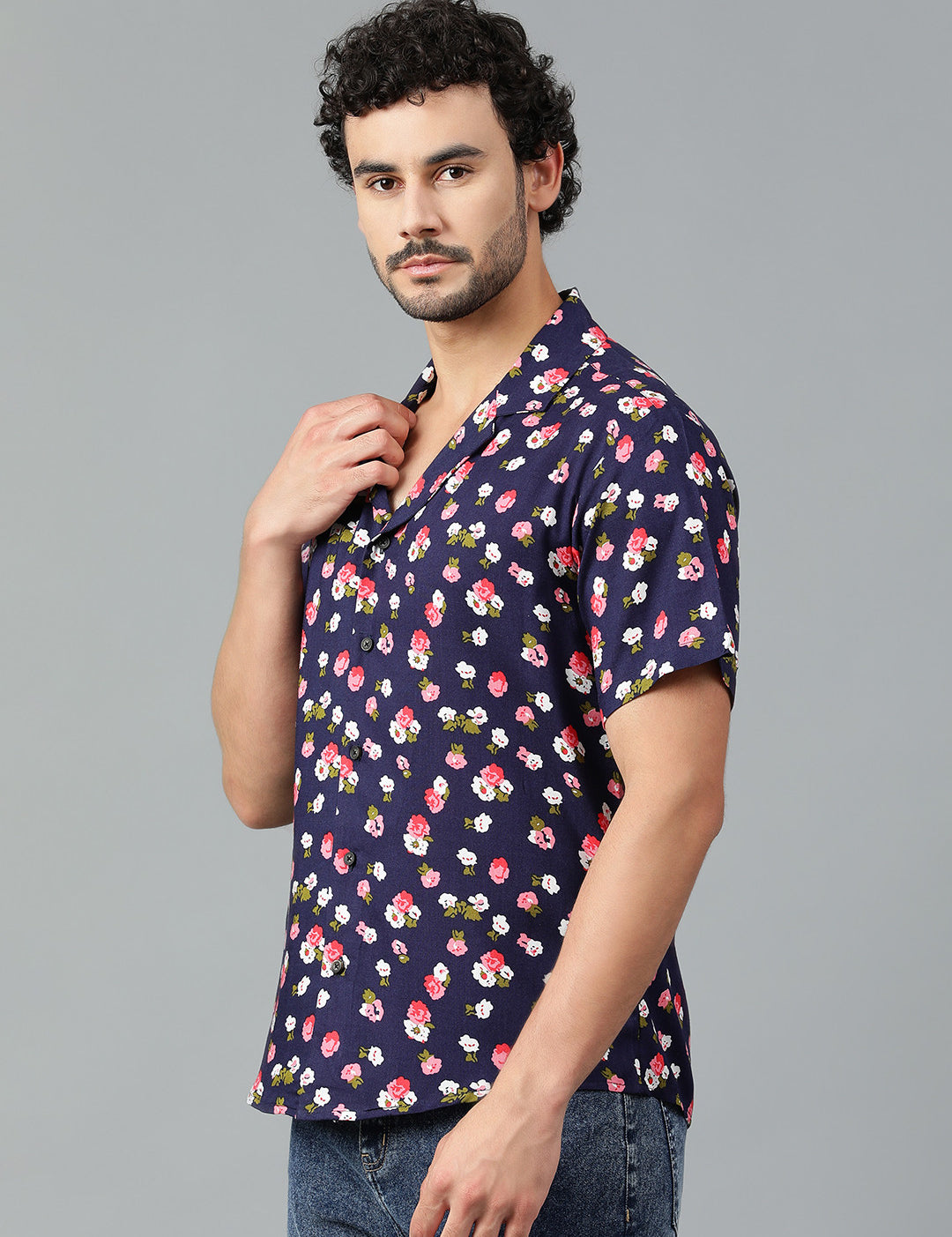 KOTTY Men Printed Casual Multicolor Shirt 