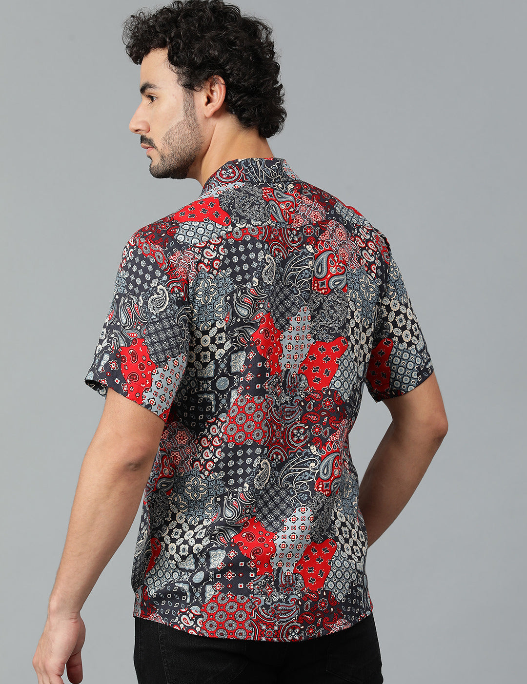 KOTTY Men Printed Casual Multicolor Shirt 