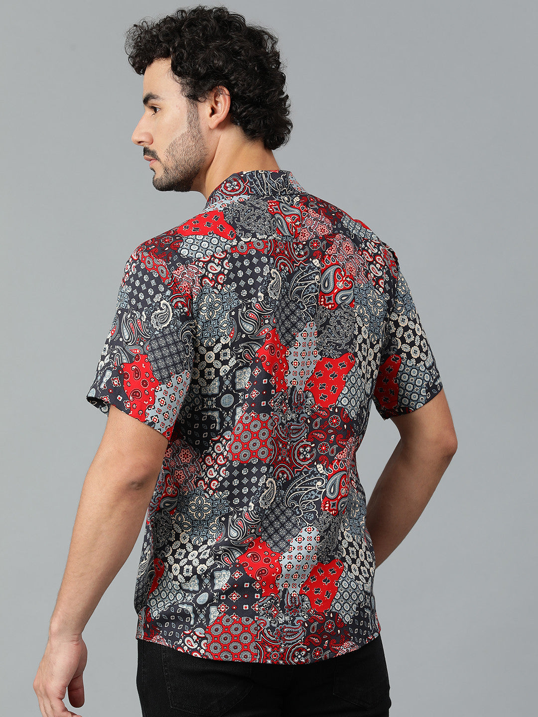 KOTTY Men Printed Casual Multicolor Shirt 