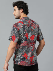 KOTTY Men Printed Casual Multicolor Shirt 
