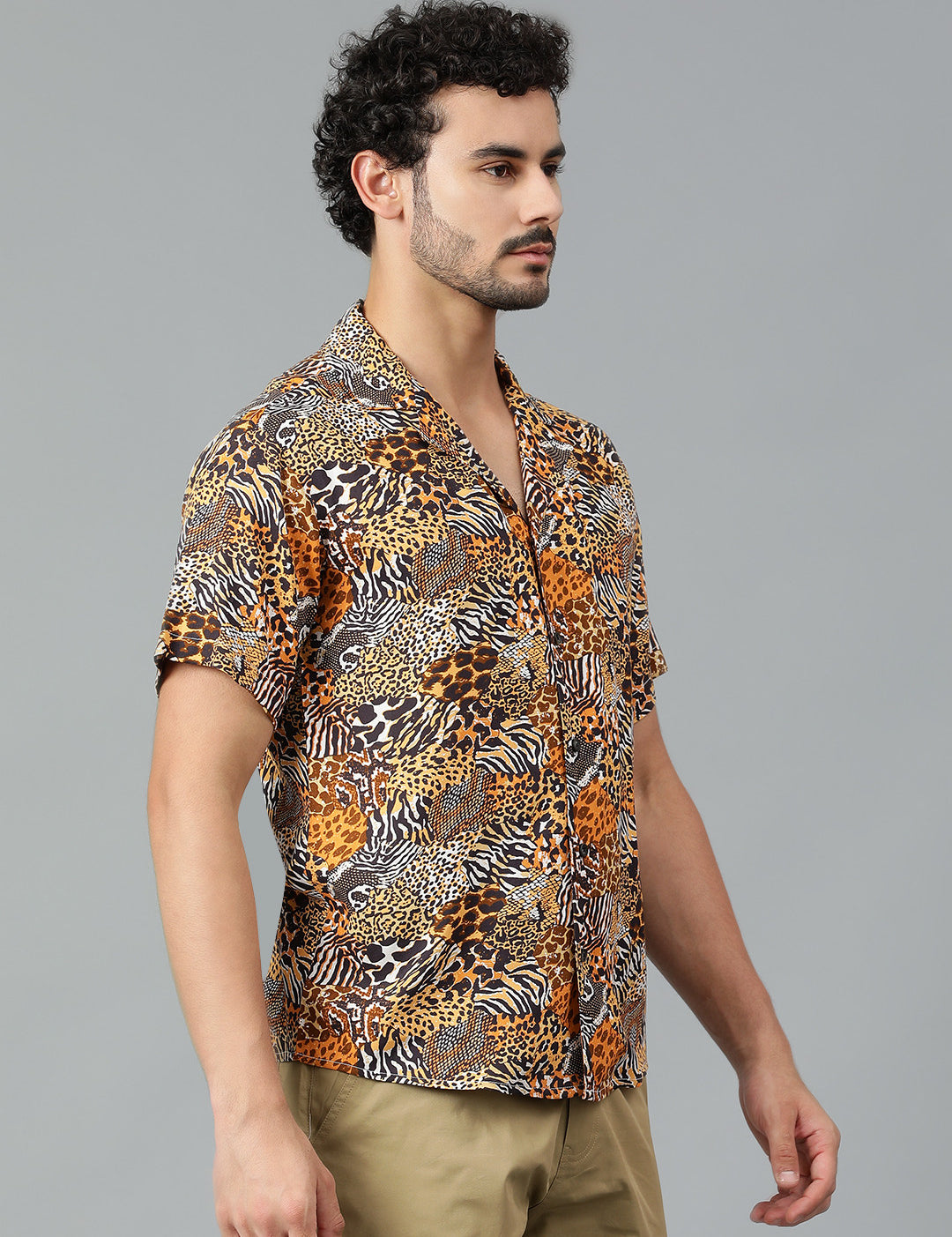 KOTTY Men Printed Casual Multicolor Shirt 