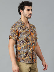 KOTTY Men Printed Casual Multicolor Shirt 
