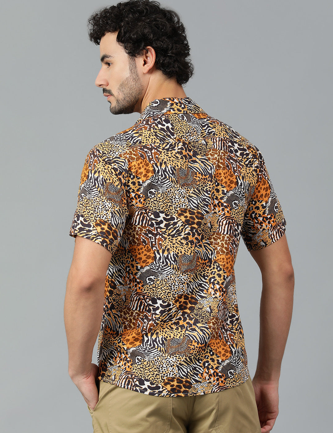 KOTTY Men Printed Casual Multicolor Shirt 