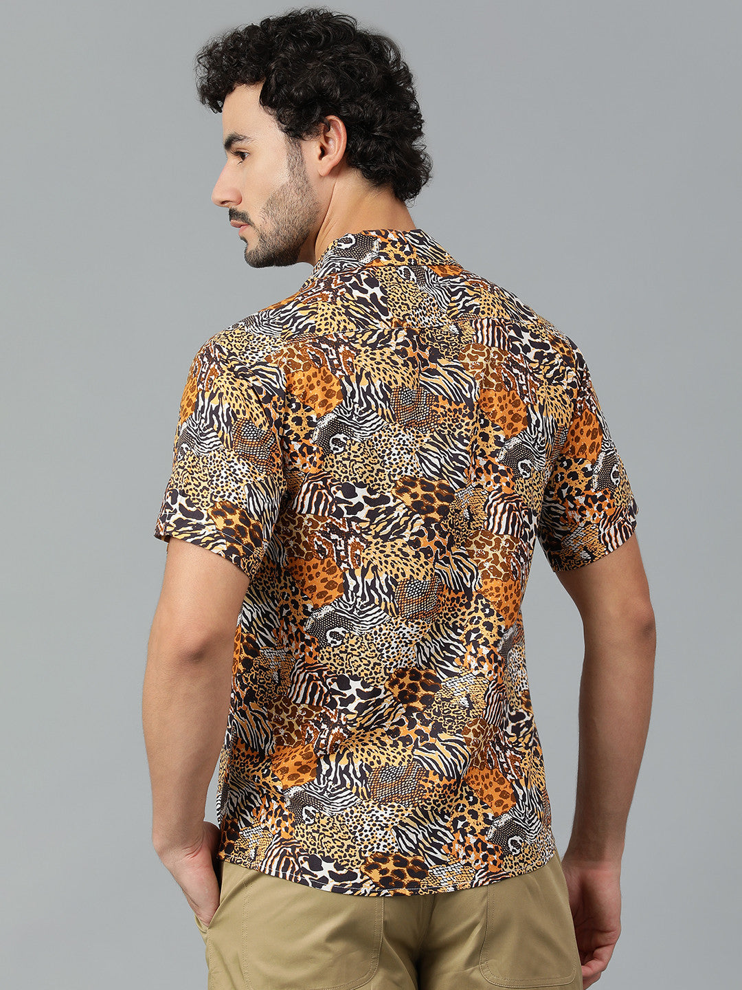KOTTY Men Printed Casual Multicolor Shirt 